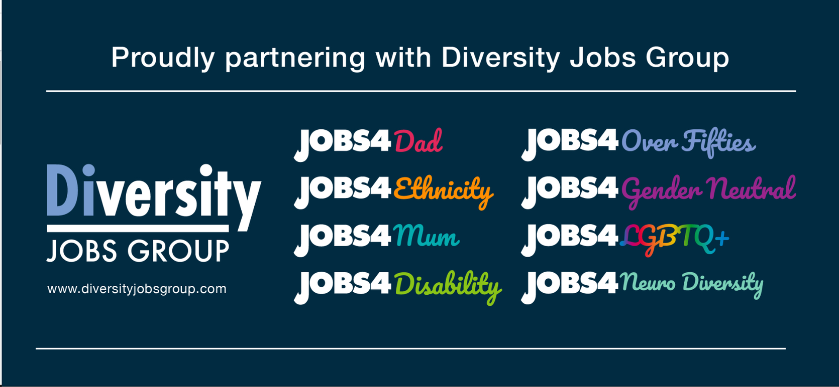 Proudly partnering with the Diversity Jobs Group