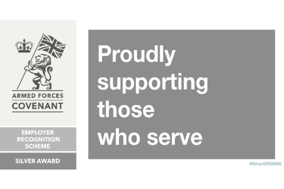 Armed Forces Covenant. Proudly supporting those who serve.